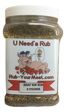 Load image into Gallery viewer, RYM Beef Rib Rub - 3 Pounds - Shipping Included