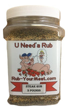 Load image into Gallery viewer, RYM Steak Rub & Seasoning- 3 pounds - Ships Free