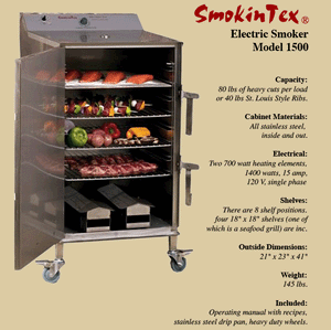 SmokinTex Pro Series BBQ Electric Smoker Model 1500
