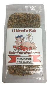 RYM Beef & Hamburger Rub- Sample - You only Pay Packaging, Shipping & Handling- 2 ounces