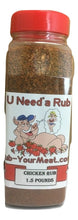 Load image into Gallery viewer, RYM Chicken &amp; Poultry Rub- 1.5 Pounds -Shaker Top-  Free Shipping

