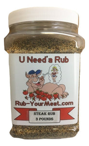 RYM Steak Rub & Seasoning- 3 pounds - Ships Free