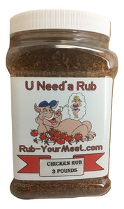 RYM Chicken & Poultry Rub- 3 Pounds - Free Shipping