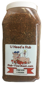 RYM Pork Rub - 6 Pounds - Resealable w/ Handle - Shipping Included
