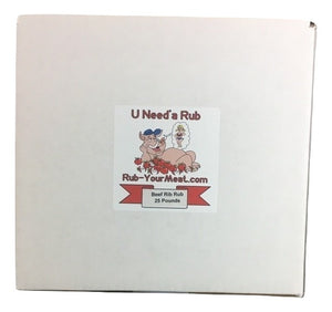 RYM Beef Rib Rub - 25 Pounds - Bulk Food Service Box - Shipping Included